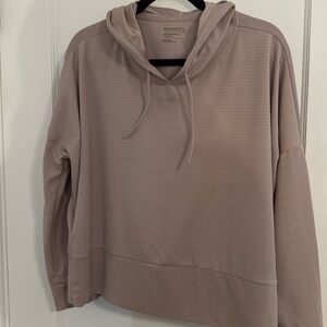 Pink Mondetta hooded workout top